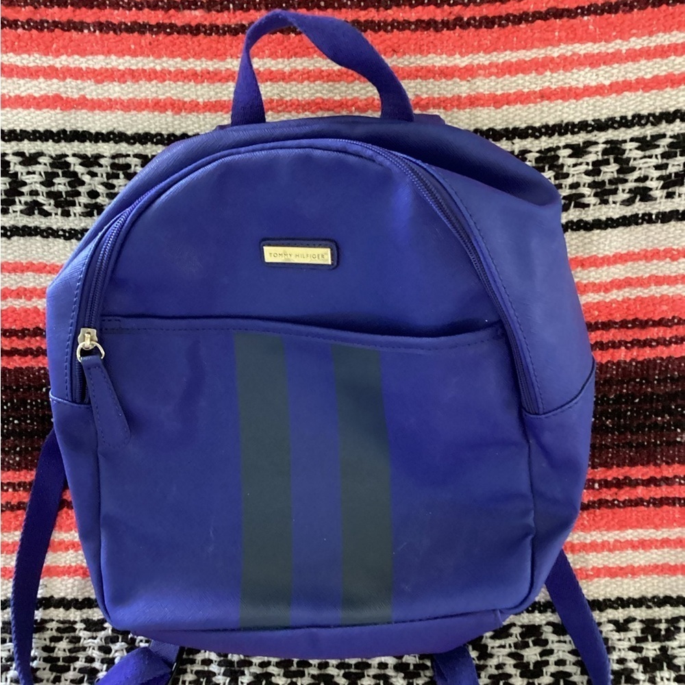 Tommy Hilfiger Backpack Blue Excellent Condition